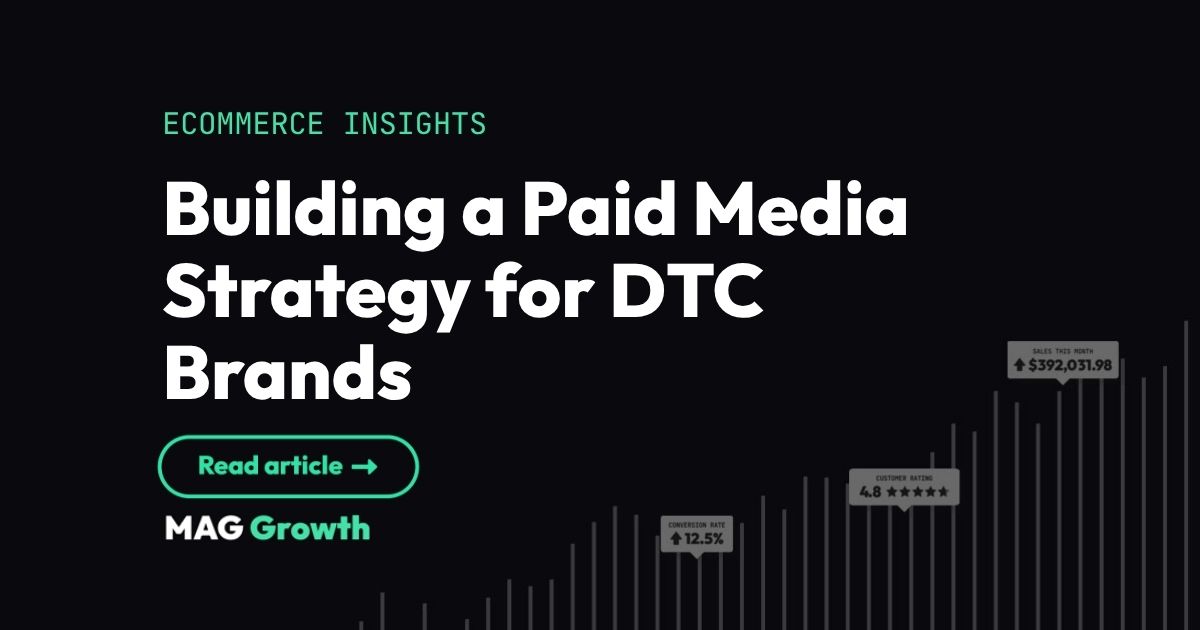 Building A Paid Media Strategy For DTC Brands | MAG Growth