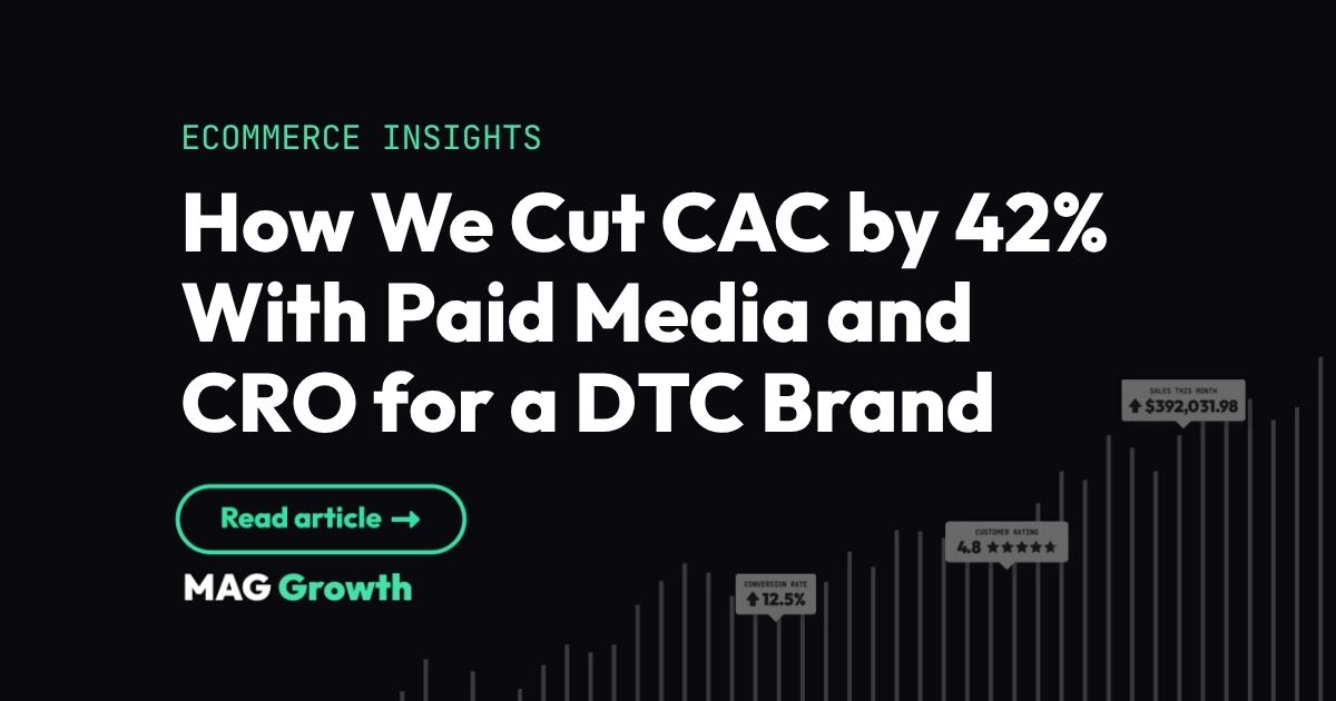 How We Cut CAC by 42% With Paid Media and CRO | MAG Growth