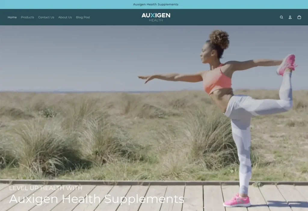Auxigen Health Web Development E-commerce Builds