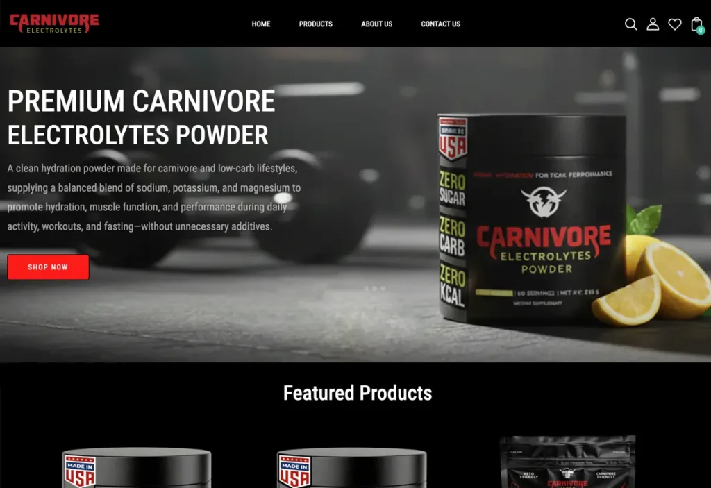 Carnivore Web Development E-commerce Builds