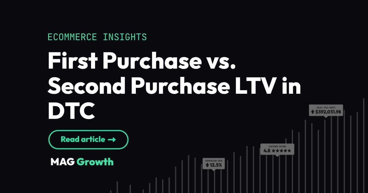 First Purchase vs. Second Purchase LTV in DTC | MAG Growth