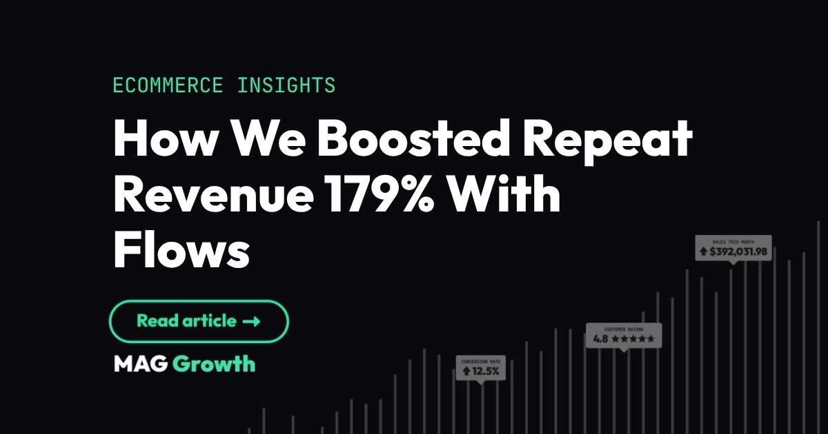 How We Boosted Repeat Revenue 179% With Flows | MAG Growth