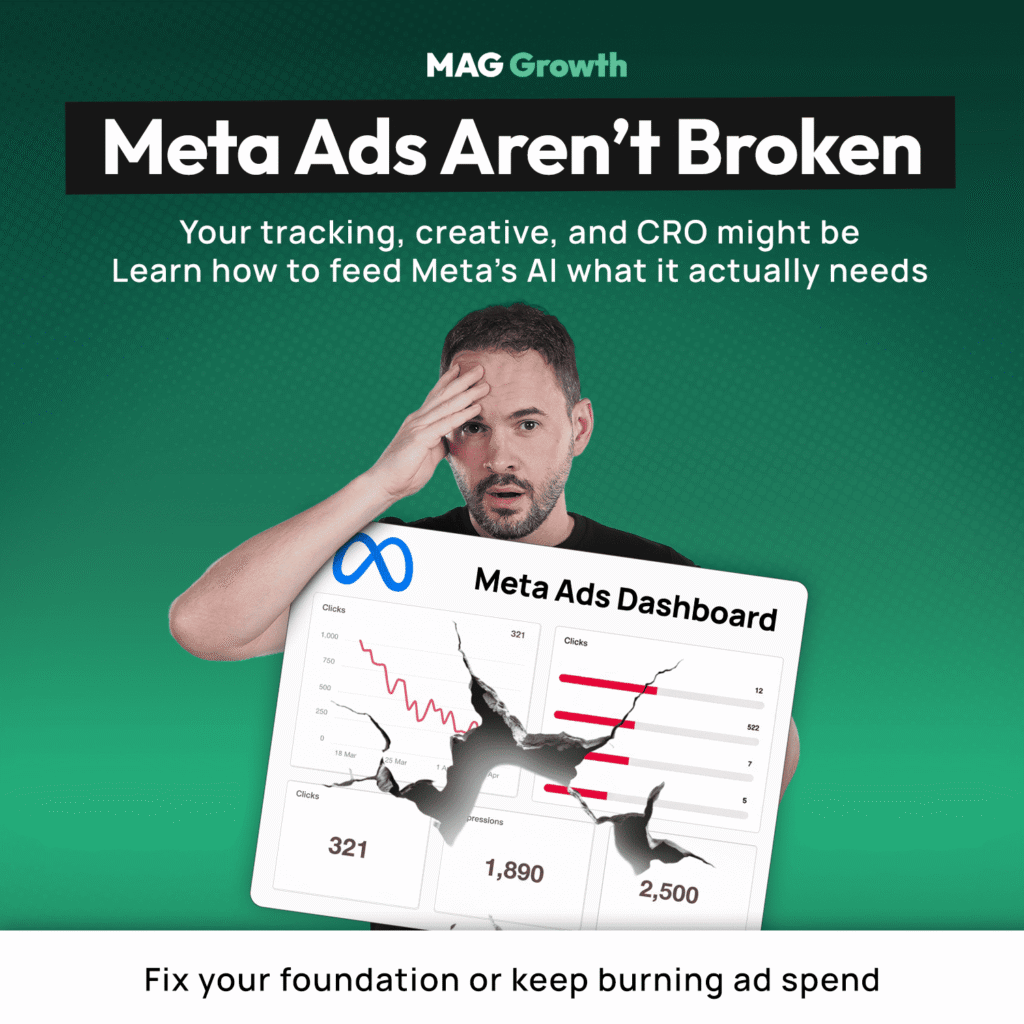 DTC Paid Media GlossaryMeta Ads Aren’t Broken. Your tracking, creative, and CRO might be. Learn how to feed Meta's AI what it actually needs. Fix your foundation or keep burning ad spend