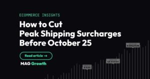 How to Cut Peak Shipping Surcharges Before October 25