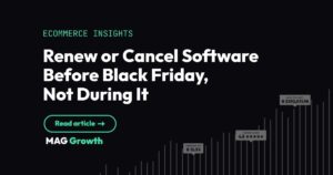Renew or Cancel Software Before Black Friday, Not During It